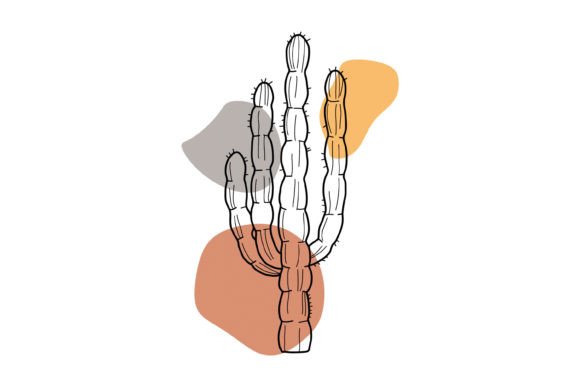 Boho Botanical Cactus Floral Designs for Sublimation