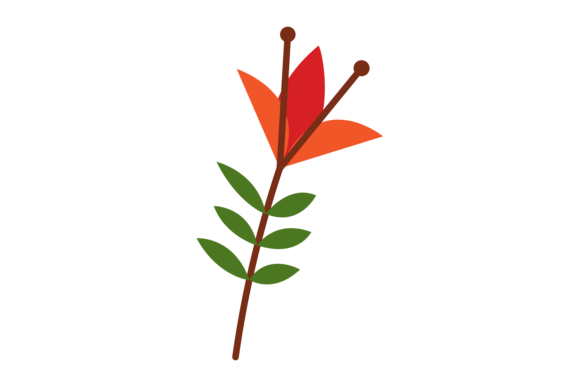 Cute Red Flower: A Versatile Floral Decorative Pattern
