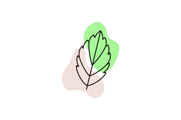Floral Eco Leaf Branch Icon: A Versatile Vector Graphic