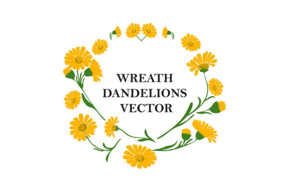 The Symbolic Power of the Floral Yellow Wreath of Plant Dandelions