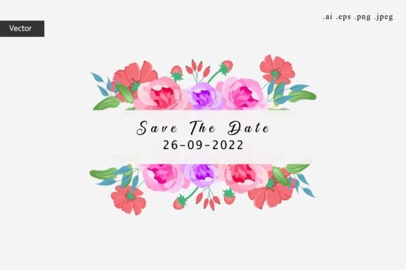 The Ultimate Save the Date Modern Floral Card Template