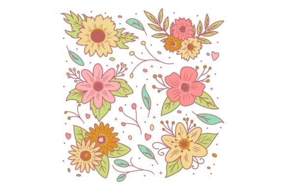 The Unique Charm of Hand Drawn Floral Decorative Elements
